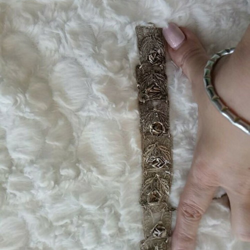 Silver Handmade Smyrna Bracelet 1912, Vintage