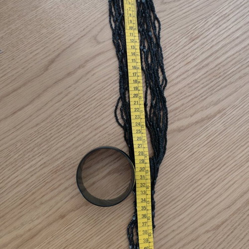 Black classic bracelet and necklace set like new