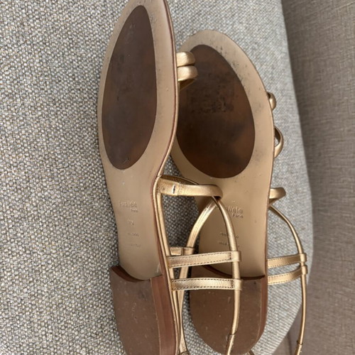 Parallele Paris Fabio sandals like new, size 38.5, gold