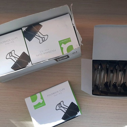 Metal clips 51 mm and 32 mm new, pack of 107 pieces