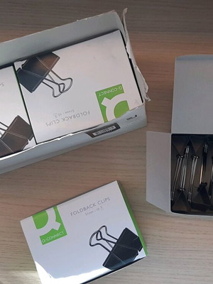 Metal clips 51 mm and 32 mm new, pack of 107 pieces