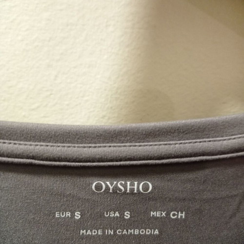 Oysho short one-piece new, gray, size S
