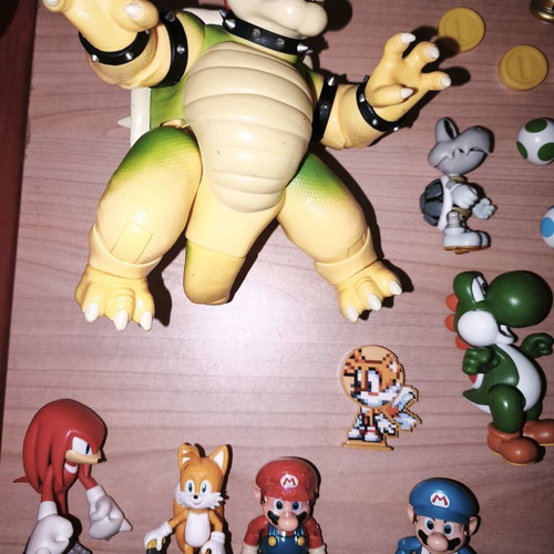 Super Mario and Sonic figures collection used from Jakks Pacific
