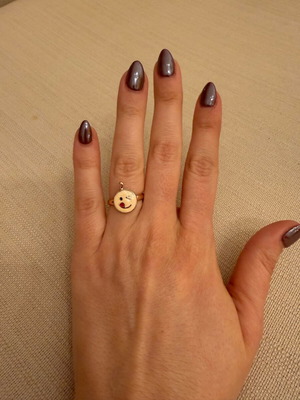 Ring Fatsoula like new, adjustable size