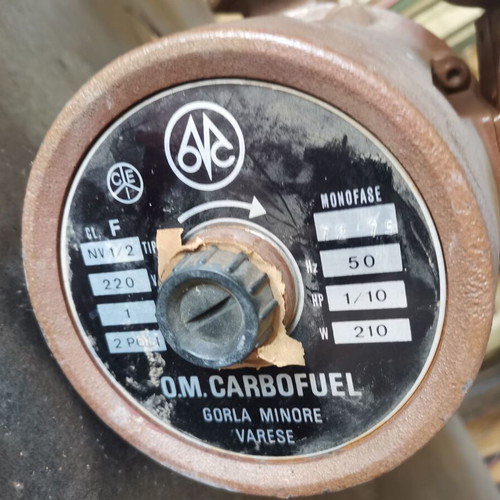 Circulator Italian O.M. Carbofuel single-phase used