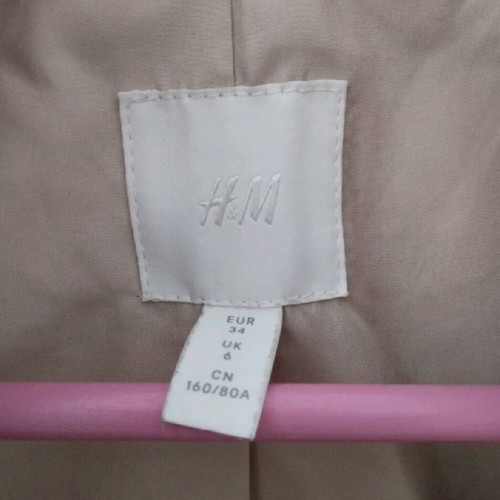Women's H&M coat new, beige, size XS