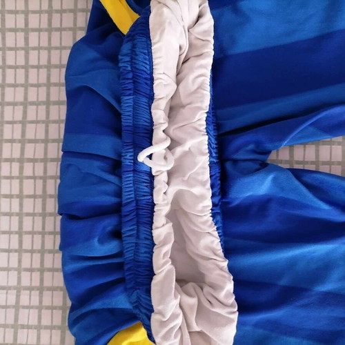 Retro basketball shorts Manager like new, size XL, blue and yellow