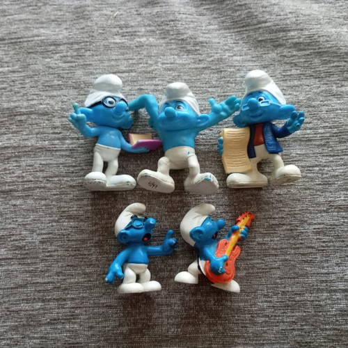 Set of 5 Smurf figures Schleich / Peyo, vintage