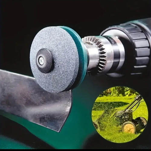 Drill sharpener new for lawnmower blades and metal blades