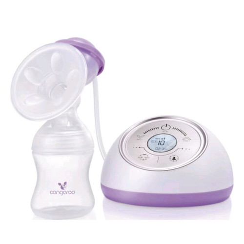 Cangaroo Elegance electric single breast pump like new, purple, BPA free
