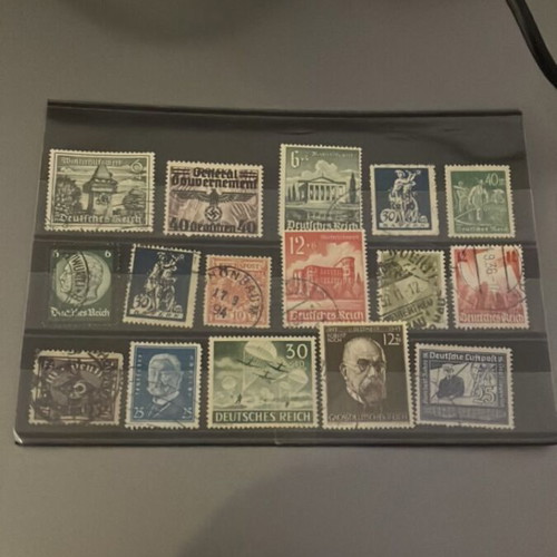 Third Reich stamps used, lot 2 without holder