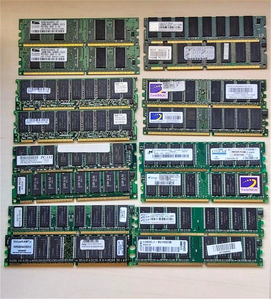 16 mnimes RAM ke SDRAM 128/256/512 MB