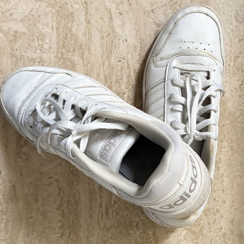 Adidas white sport sneakers size 44
