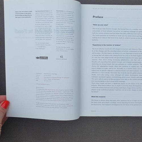 State of the Art in Food book by Grievink, Josten and Valk