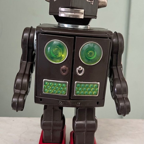 Horikawa Attacking Martian Robot used vintage tin toy from Japan