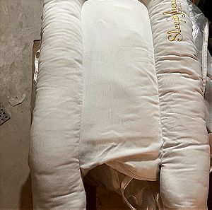 Sleepyhead βρεφικό μαξιλάρι φωλιά deluxe pristine λευκό