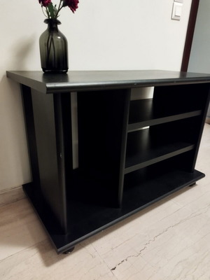 Solid wood TV stand like new