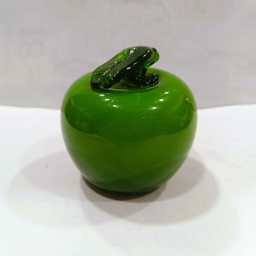 Vintage set of 5 handmade glass fruits 1960s-70s Murano style