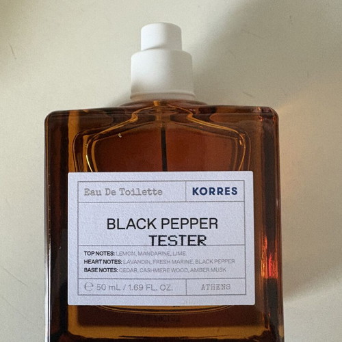 Korres Black Pepper Eau De Toilette 50ml new men's fragrance
