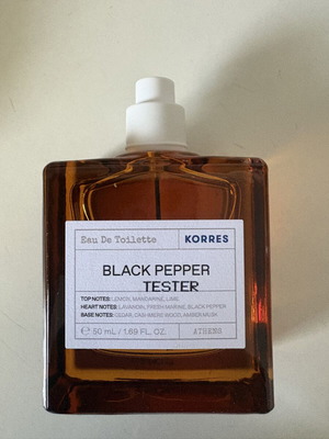Korres Black Pepper Eau De Toilette 50ml new men's fragrance