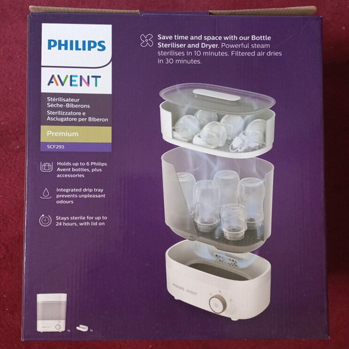 Philips Avent Premium Bottle Sterilizer and Dryer like new SCF293