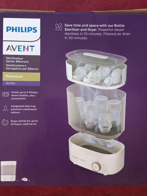 Philips Avent Premium Bottle Sterilizer and Dryer like new SCF293