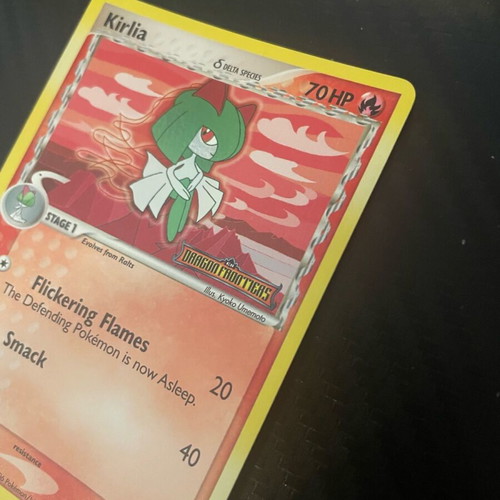 Pokemon card Kirlia Delta Species Holo Stamped 33 Dragon Frontiers like new