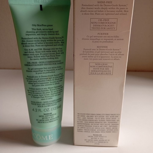 Lancome gentle facial cleansing gel new