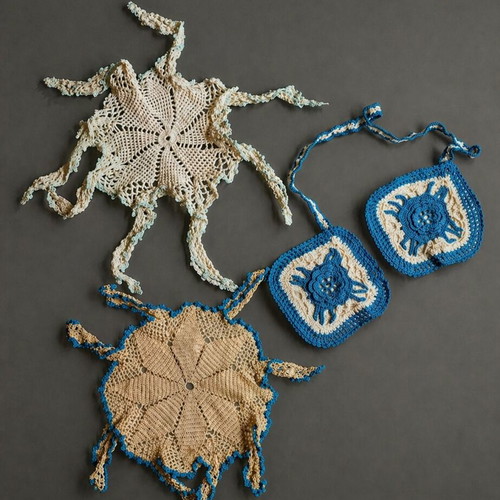 Handmade traditional crochet set new
