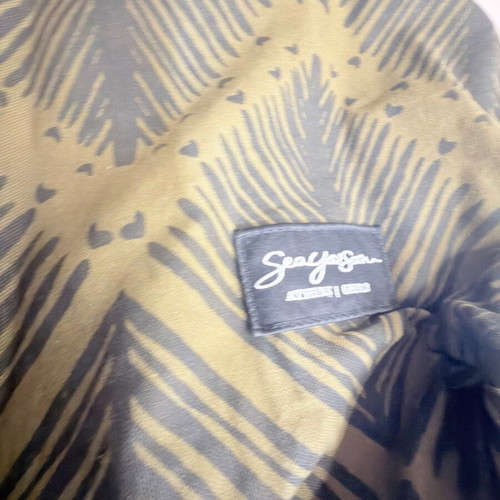 Seayousoon shoulder bag used, black and gold