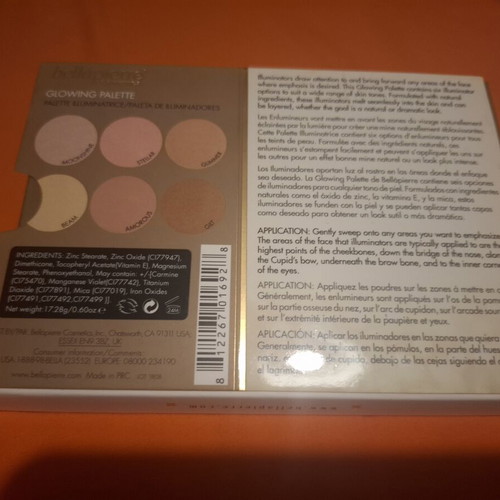 Bellápierre Cosmetics Glowing Palette highlighter 6 shades