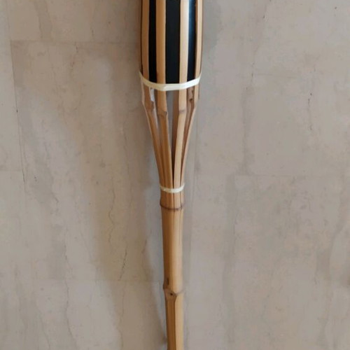 Wooden Davlos torch like new, height 1.30 m