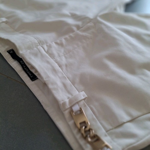 Elegant white pants size S like new for formal occasions