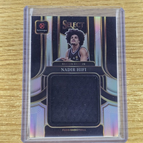 Nadir Hifi Jumbo EL Swatches Silver /125 2025-26 Panini Select EuroLeague card