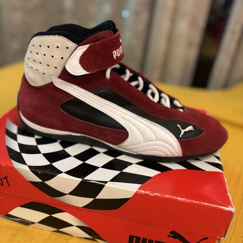 Puma Grit Cat Co Vintage Motorsport Boots, EU 46, red white black