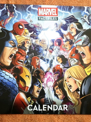 Marvel Fact Files calendar like new