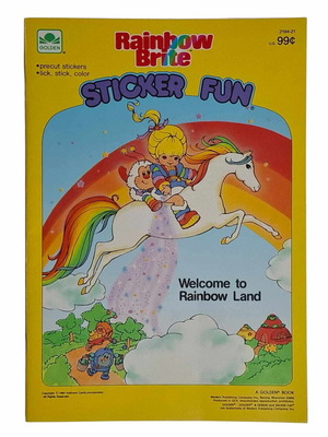 Vintage sticker album 80s Rainbow Brite Sticker Fun new collectible