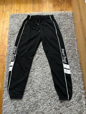 Joggers used black with white details, size XL