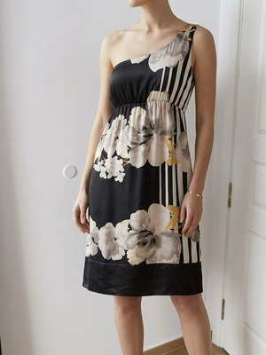 Coconuda dress like new, size L, black and white