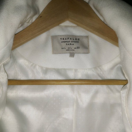 Women's winter coat like new, size L, black and white