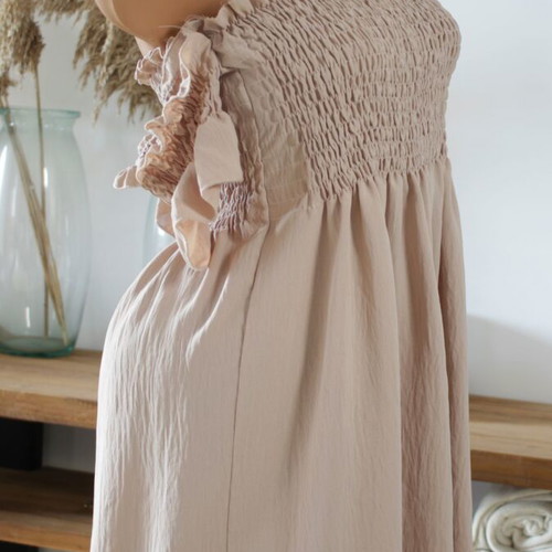 Off Shoulder Dress beige new, size S