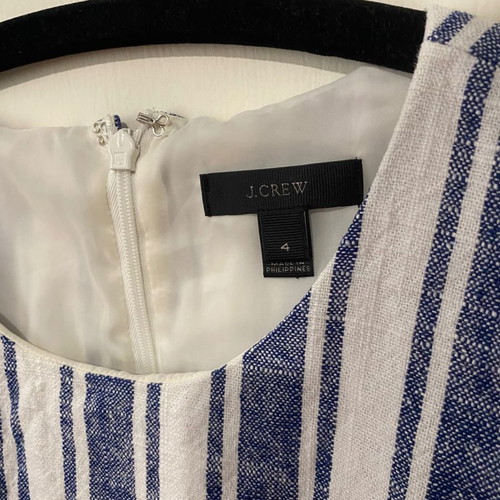 Φόρεμα J. Crew λινό μεταχειρισμένο, μέγεθος Medium, άσπρο