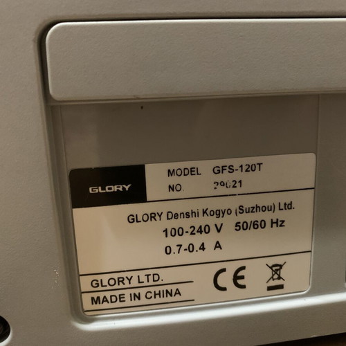 Glory GFS-120T Professional Banknote Counting and Verification Machine like new