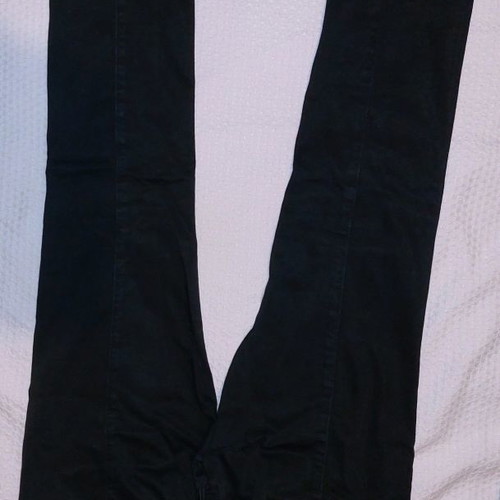 Staff black pants used, size 28, silver thread details