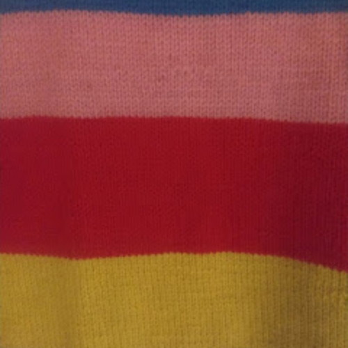 Knitted colors pride dress handmade, multicolor, size L