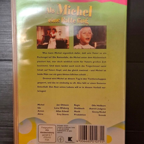 Als Michel Eine Ratte Fing VHS like new, social adventure