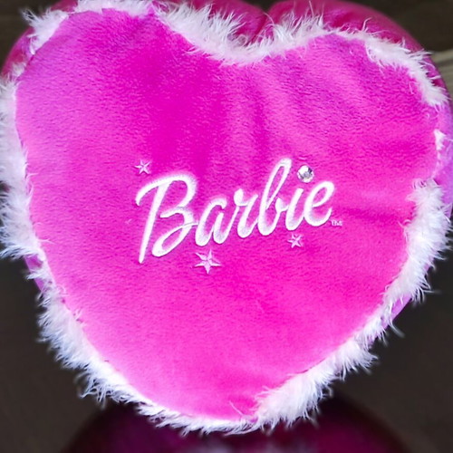 Barbie vintage heart-shaped pillow like new from New York