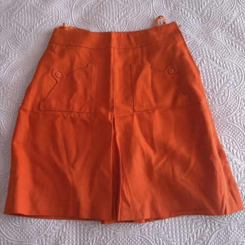 Women's skirt like new, size L 40 12, orange