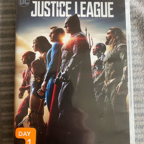 Justice League DVD used, 2017 movie with subtitles
