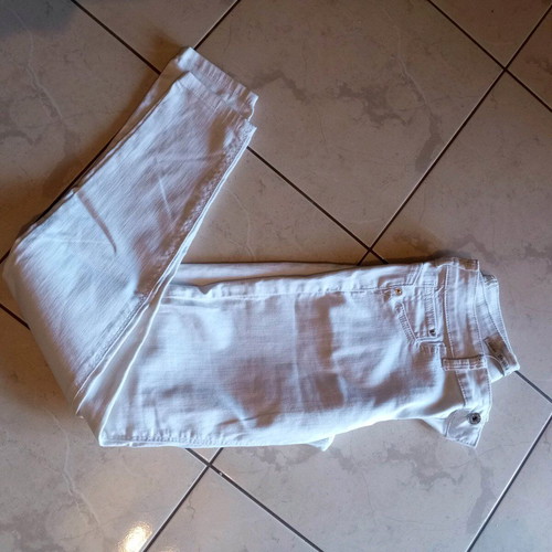 White denim pants Bershka like new, size S